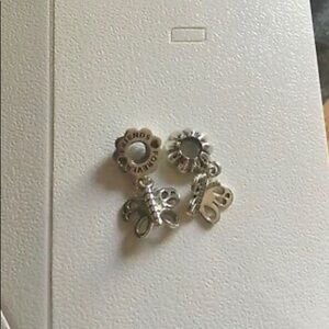 Pandora Best friend butterfly charms